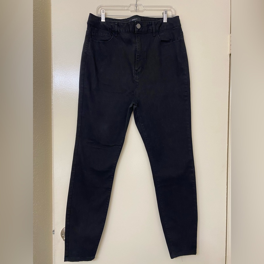 Forever 21 Plus Black High-Waisted Jeans